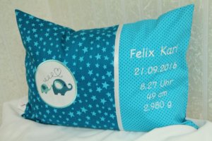 Geburtskissen Felix Karl
